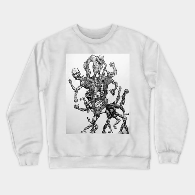 Mob Mentality Crewneck Sweatshirt by DMArtwork